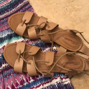 Gladiator wrap sandals